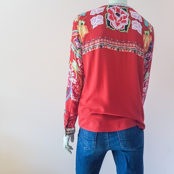 Stunning red desigual blouse - Picture 8 of 8